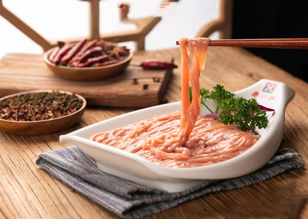Sliced Pink Tender Low Fat Chaoshan Hot Pot Beef