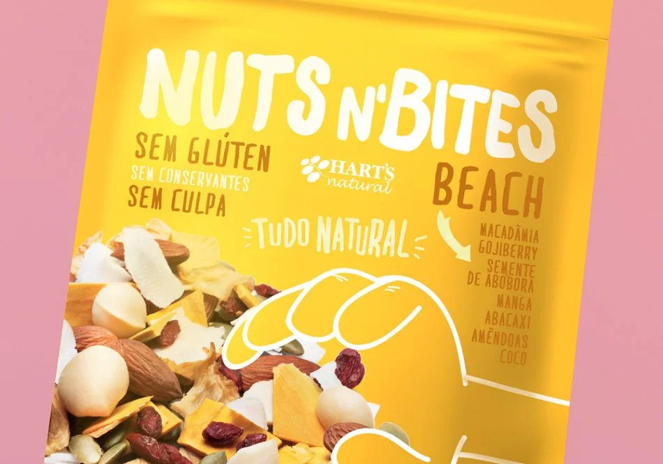 Snack Mix Yellow Natural Beachy Packaging Design