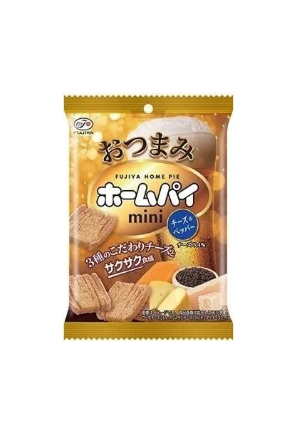 Snack Packaging Japanese Golden Brown Minimalist Design