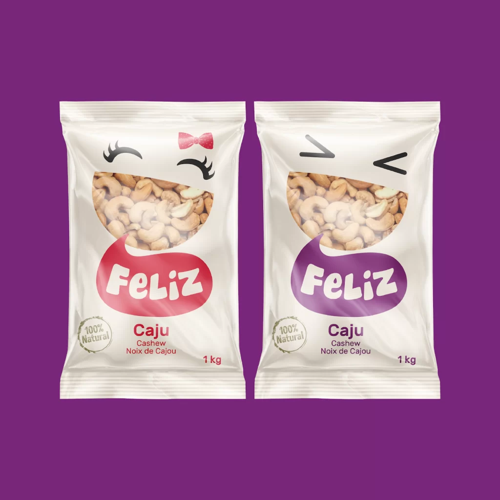 Snack Playful White Purple Red