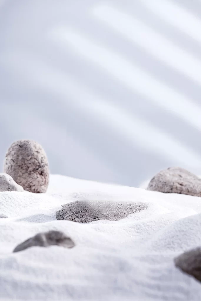 Snowy Landscape Rocks