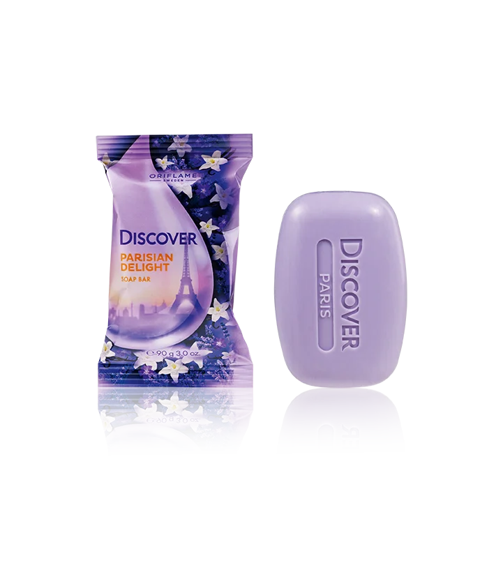 Soap Bar Purple Floral Parisian Delight Packaging Design