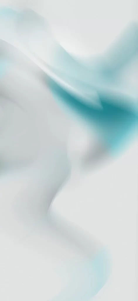 Soft Aqua Waves Flowing Across the Canvas