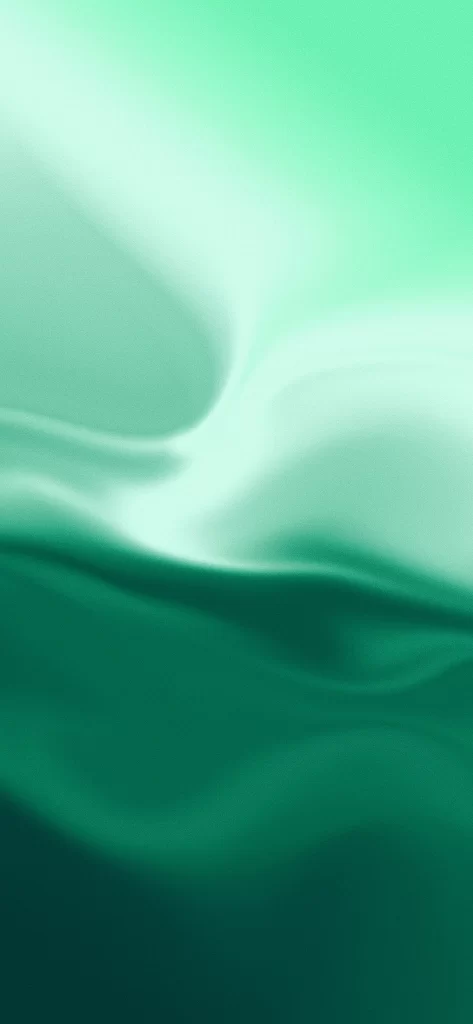 Soft Green Gradient Wave Patterns