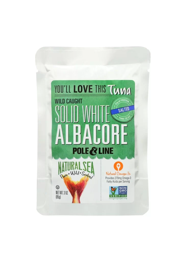 Solid White Albacore Tuna Natural Seafood Omega-3