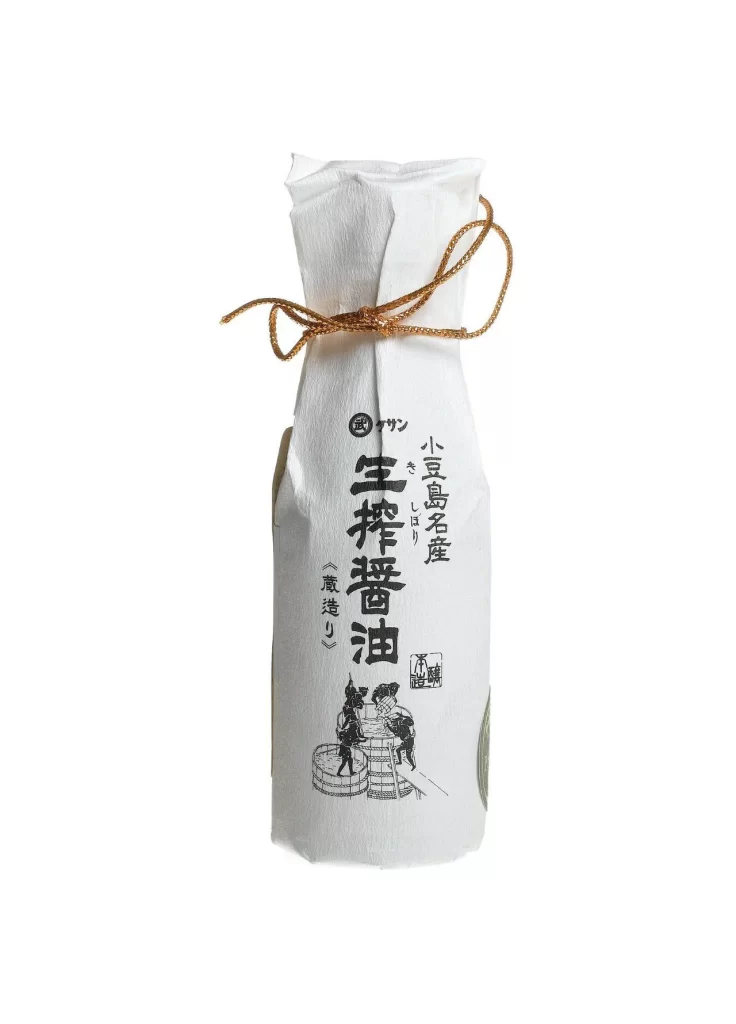 Soy Sauce Bottle White Paper Traditional Japanese Minimalist Design