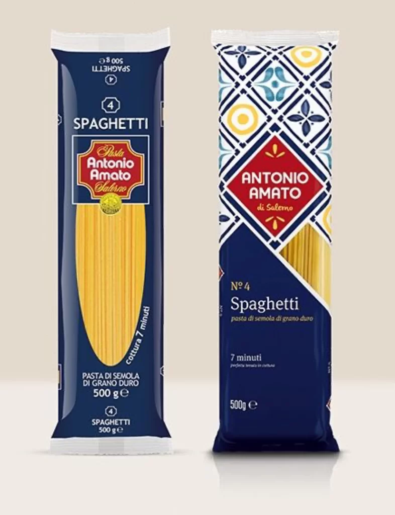 Spaghetti Antonio Amato Blue Red Yellow