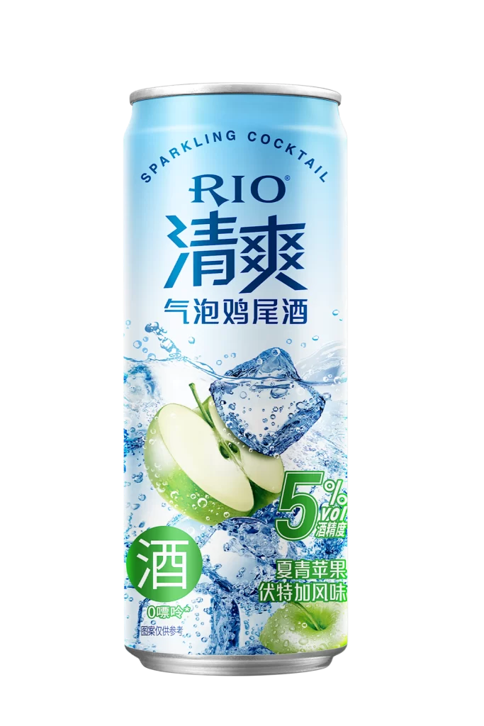 Sparkling Cocktail Refreshing Apple Alcohol Beverage