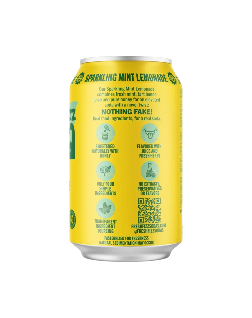 Sparkling Mint Lemonade Can Design