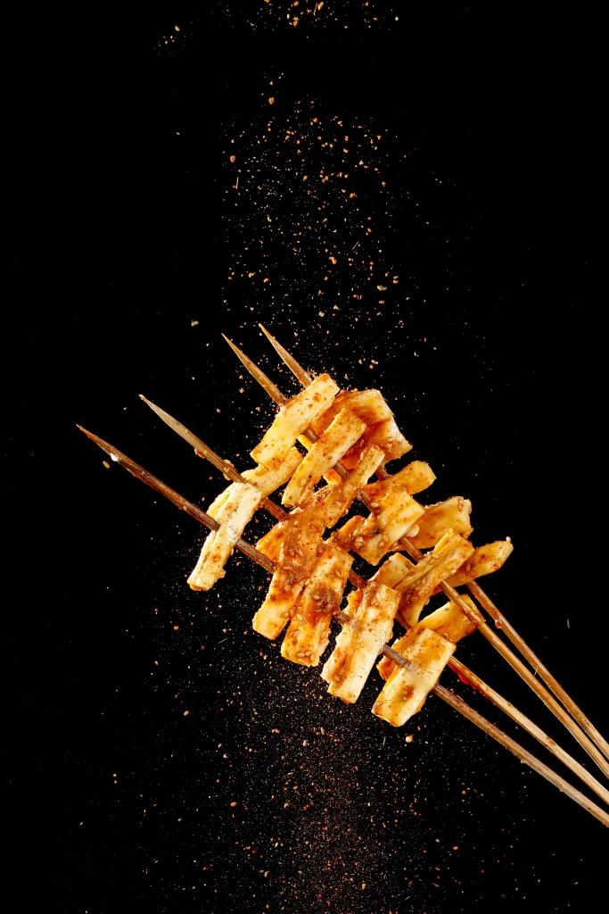 Spicy Grilled Chicken Skewers with Golden Crust