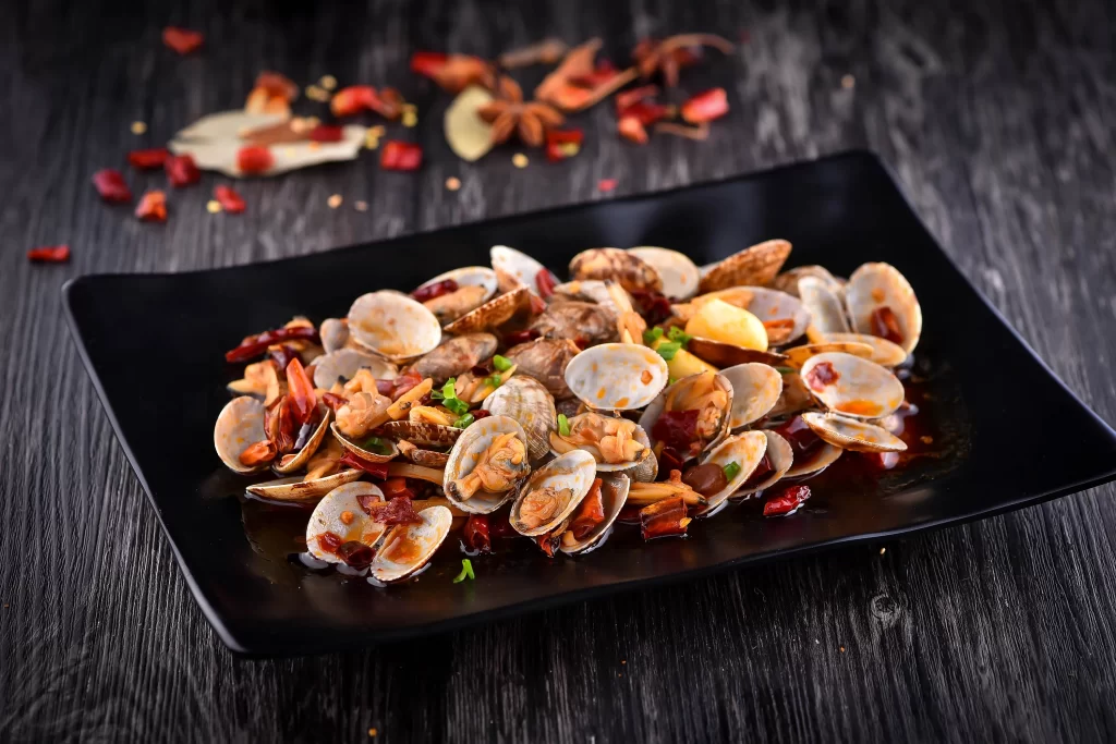 Spicy Grilled Clams with Chili and Green Onions