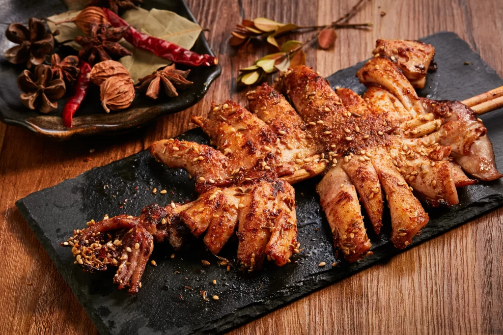 Spicy Grilled Pork Ribs with Sesame and Chili