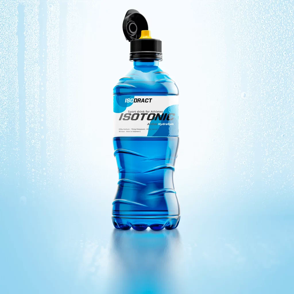 Sports Drink Blue Bottle Hydration Active Design
