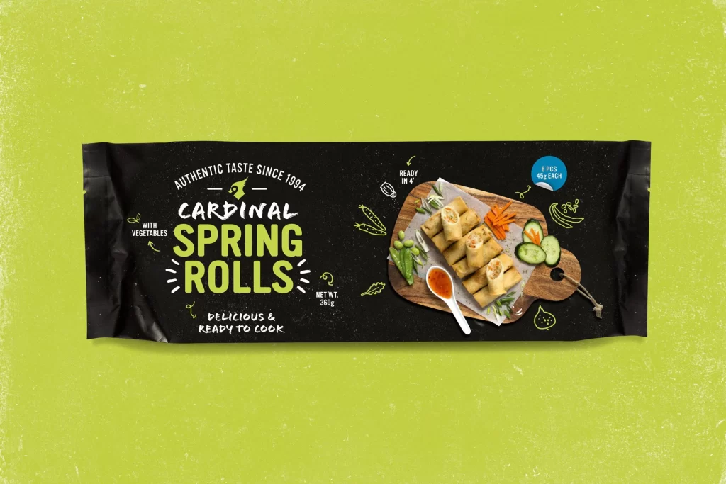 Spring Rolls Cardinal Vegetables Delicious Ready To Cook