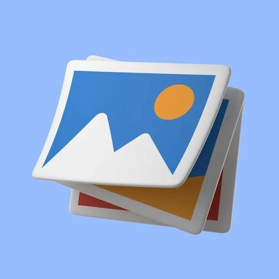 Stacked Photos Mountains Sun Blue White