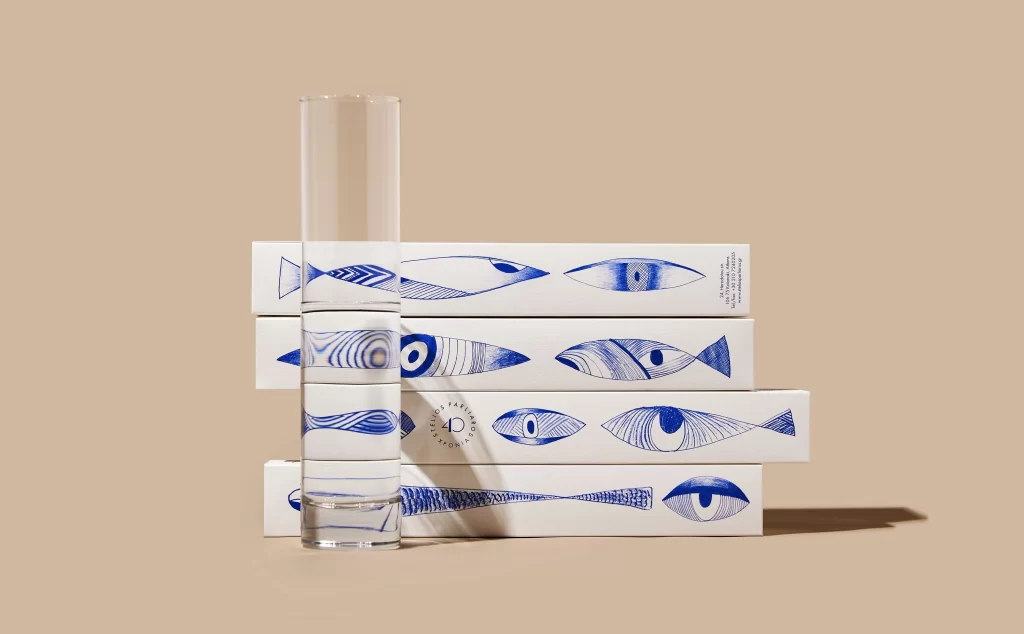 Stelios Parliaros Chocolate Blue White Fish