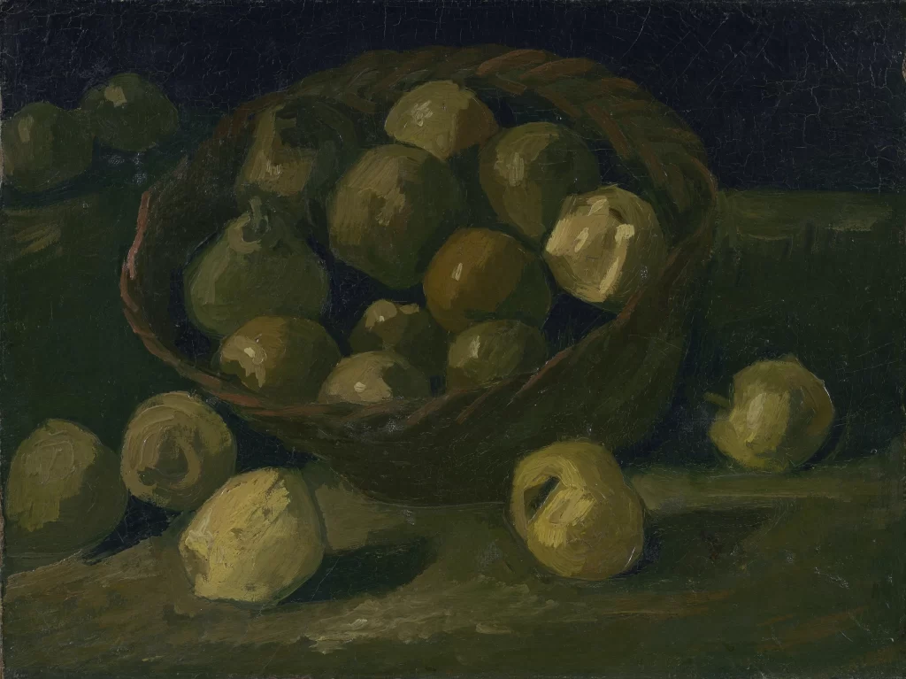Still Life with Basket of Apples Van Gogh