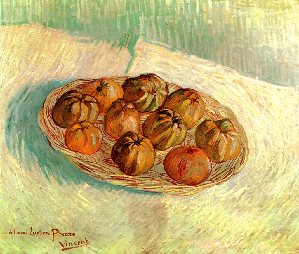 Still Life with Basket of Apples Van Gogh