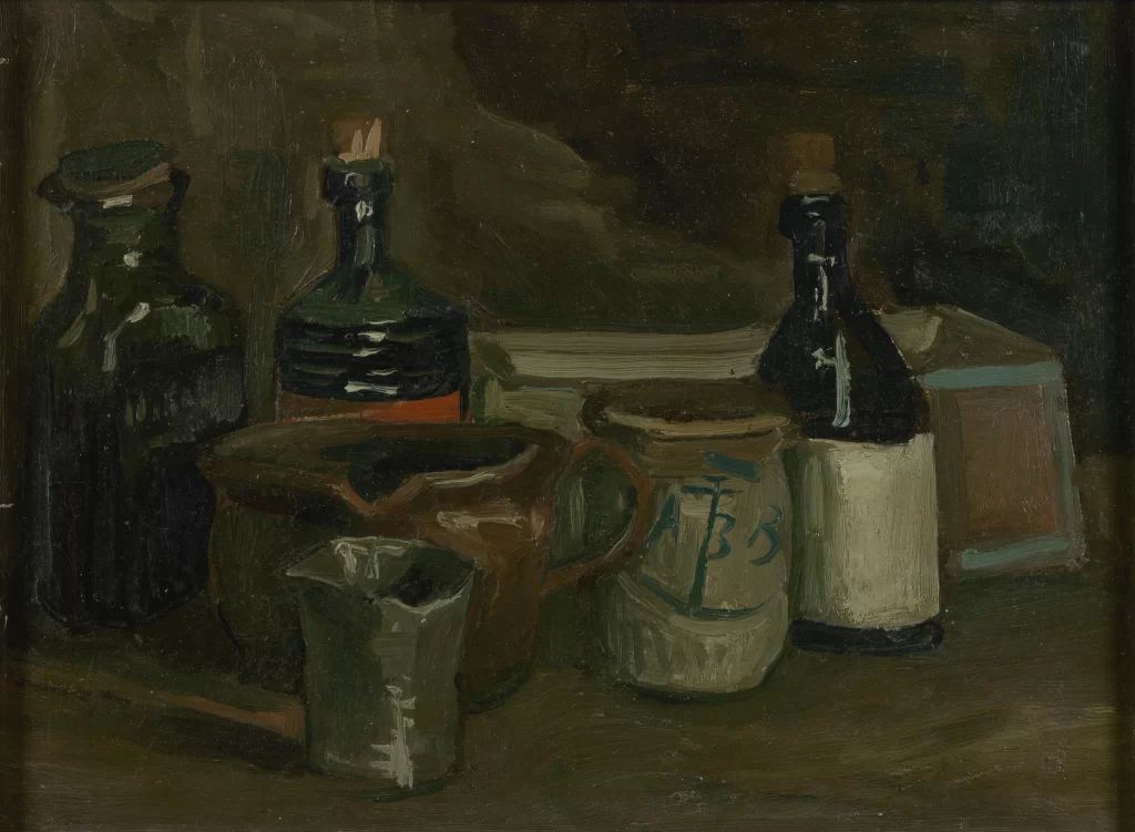 Still Life with Bottles and Earthenware Van Gogh