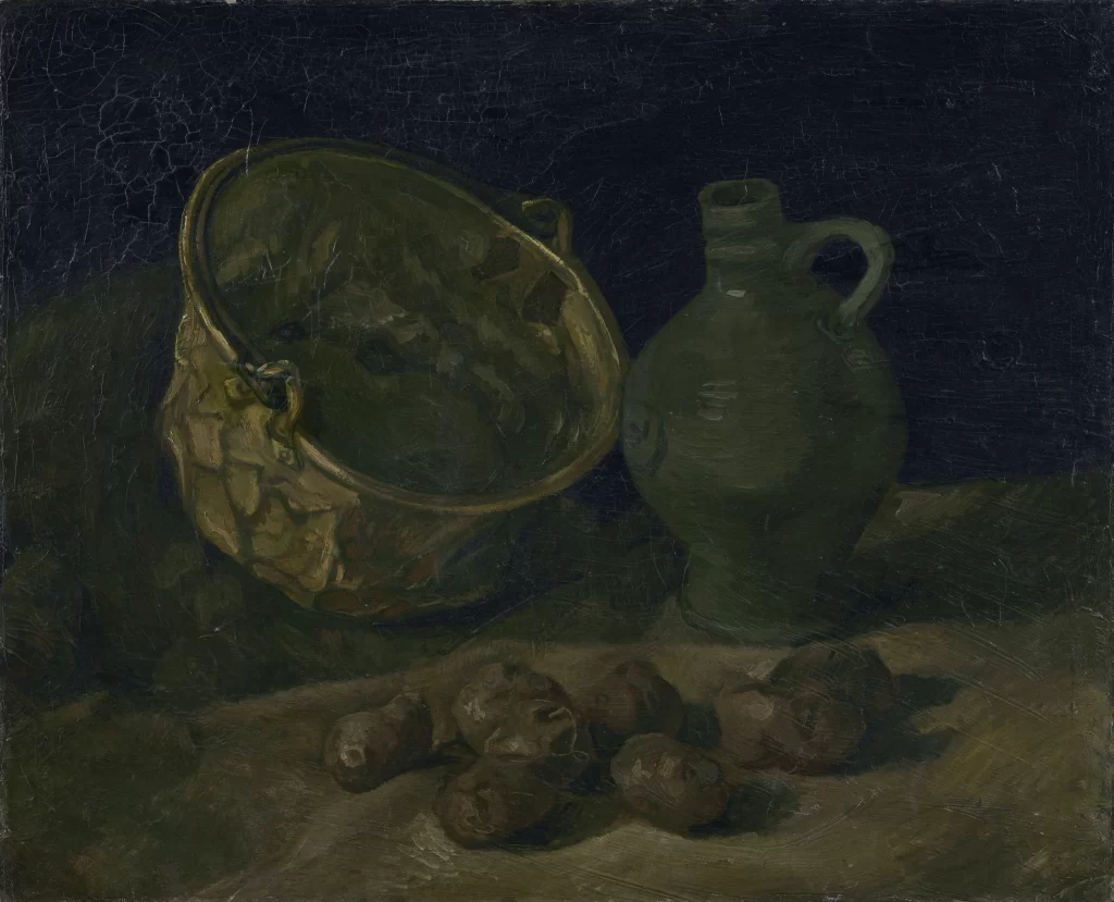 Still Life with Brass Cauldron and Jug Van Gogh