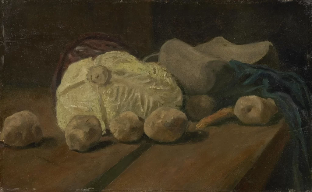 Still Life with Cabbage and Clogs Van Gogh