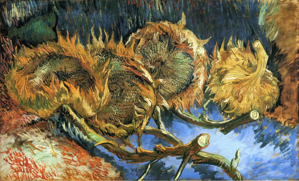 Still Life with Four Sunflowers Van Gogh