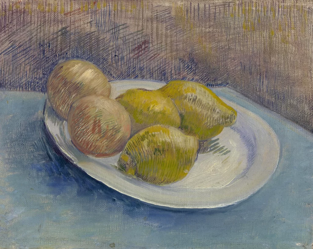 Still Life with Lemons on a Plate Van Gogh