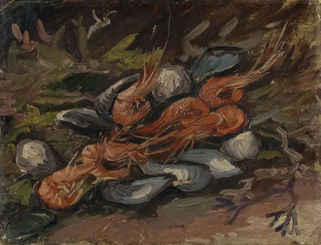 Still Life with Mussels and Shrimp Van Gogh