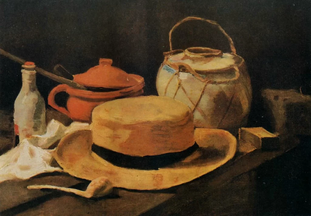 Still Life with Yellow Hat and Pipe Van Gogh