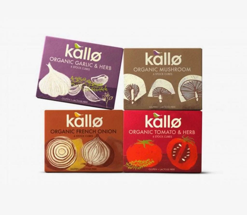 Stockcubes Kalle Organic Garlicherb Mushroom Frenchonion Tomatoherb