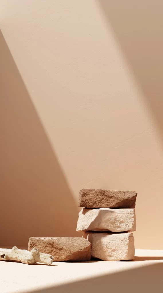 Stone Stack Shadow Texture Light Composition