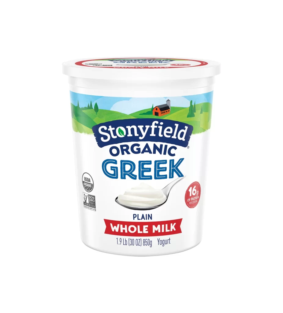 Stonyfield Organic Greek Yogurt Whole Milk
