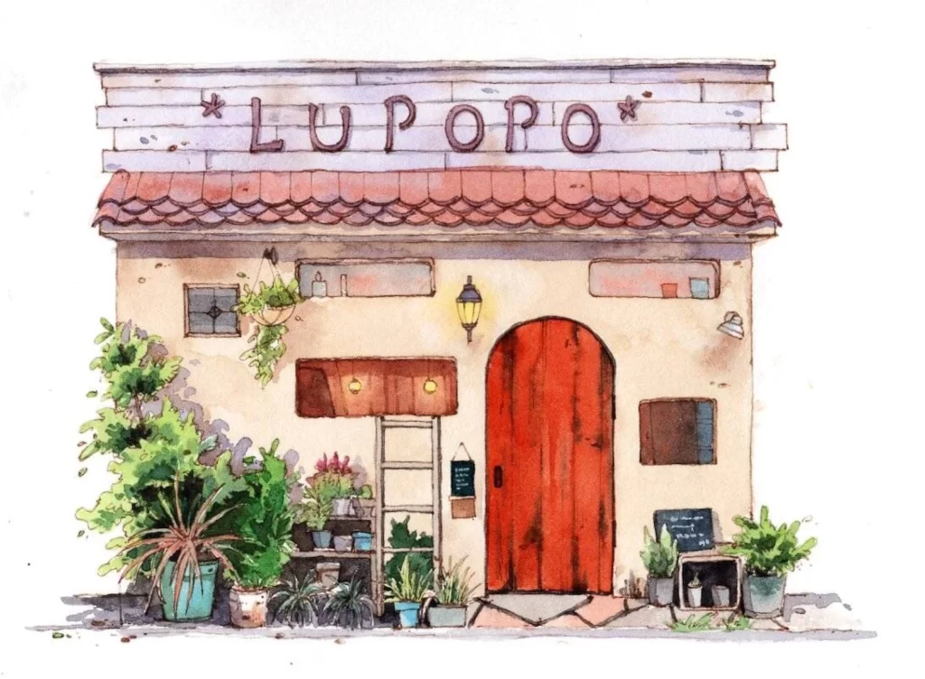 Storefront Plants Door Sign Building Mateusz Urbanowicz