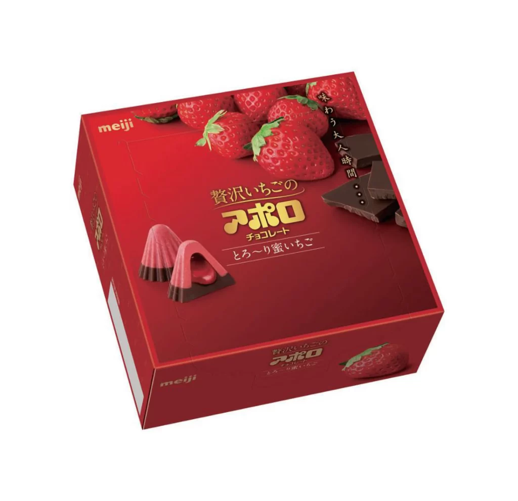Strawberry Chocolate Red Elegant Japanese