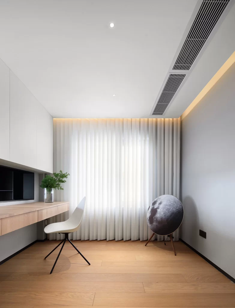 Study Room Modern White Neutral Light Wood