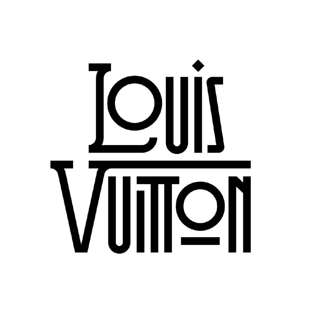 Stylized Modern Geometric Black Typography Design
