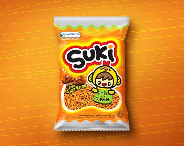 Suki Ramen Chicken Kecap Yellow Cartoon