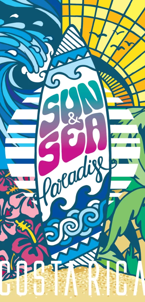 Sun Sea Paradise Surfboard Costa Rica