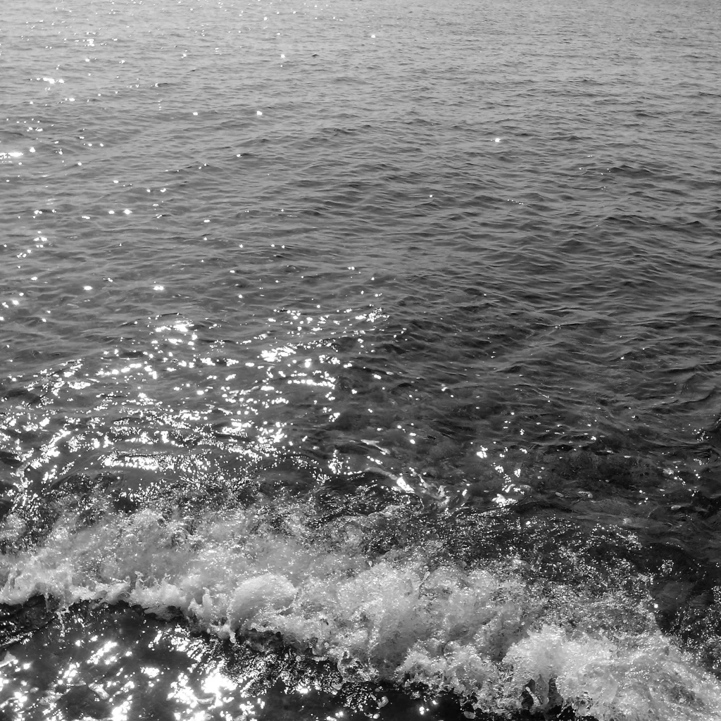 Sunlight Reflections Ocean Waves Ripples Sparkle