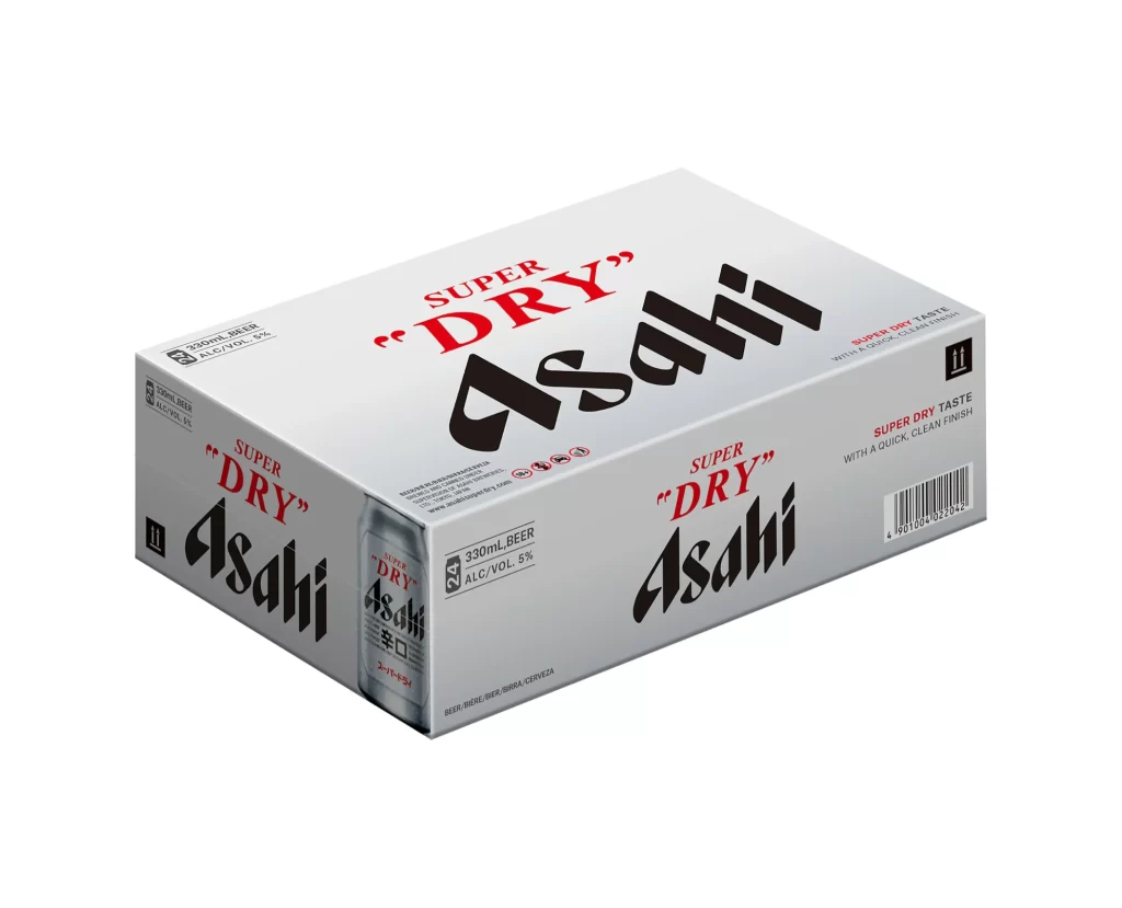 Super Dry Asahi Beer Packaging