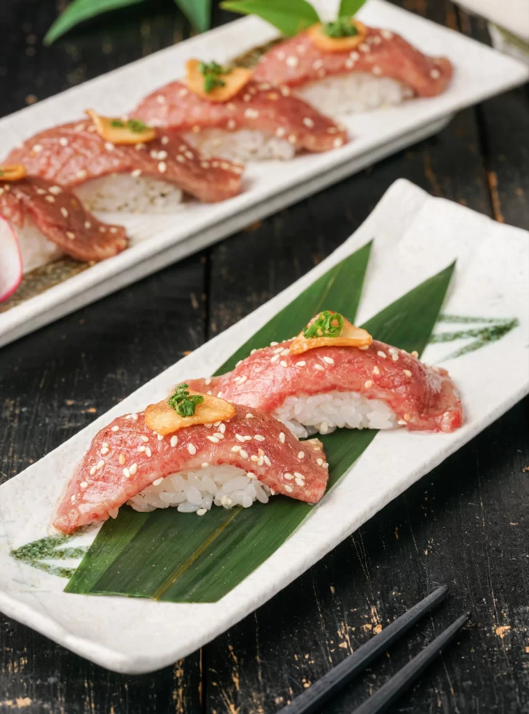 Sushi Raw Fish Rice Garnish