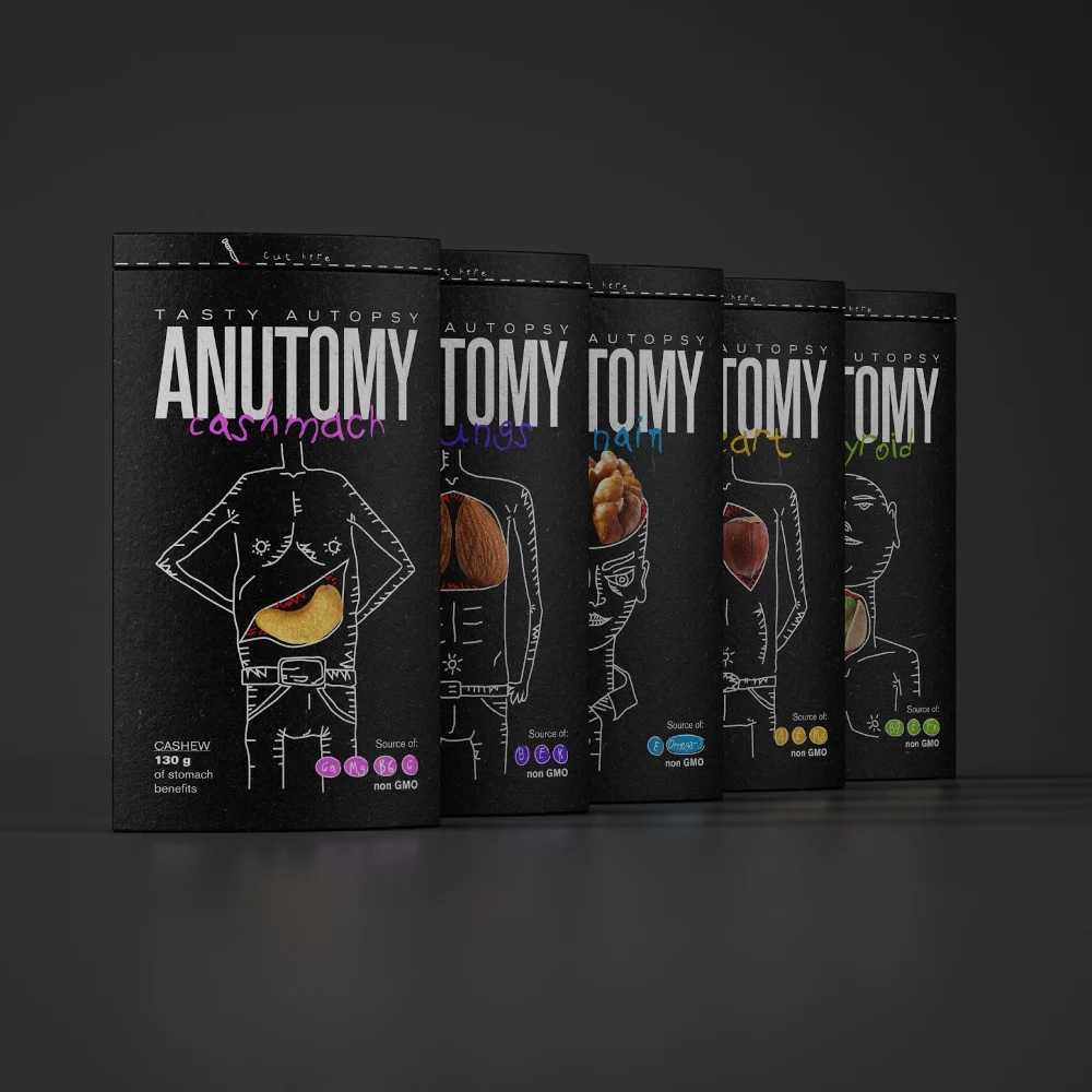 Tasty Autopsy Candy Anatomical Dark Humor Black White