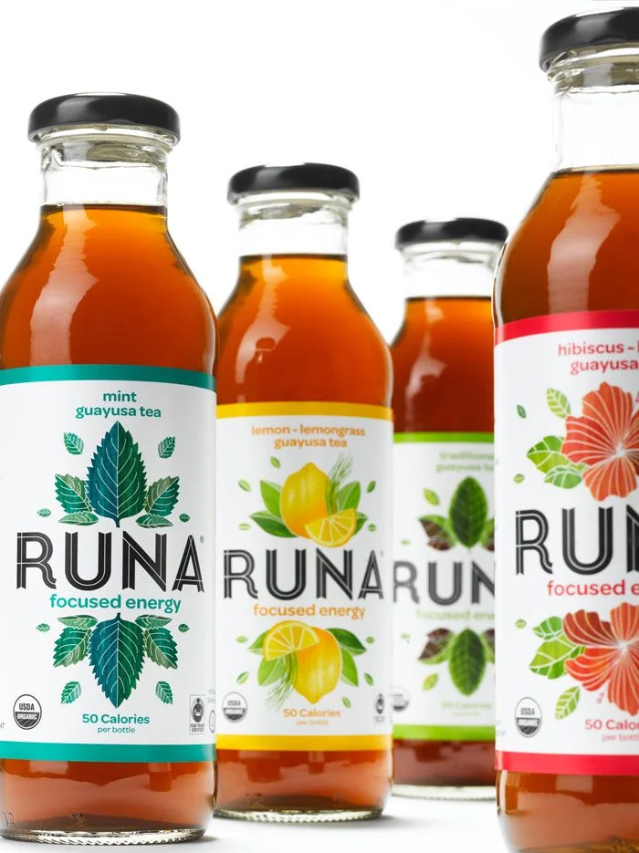Tea Bottle Mint Lemon Hibiscus Organic Modern Design