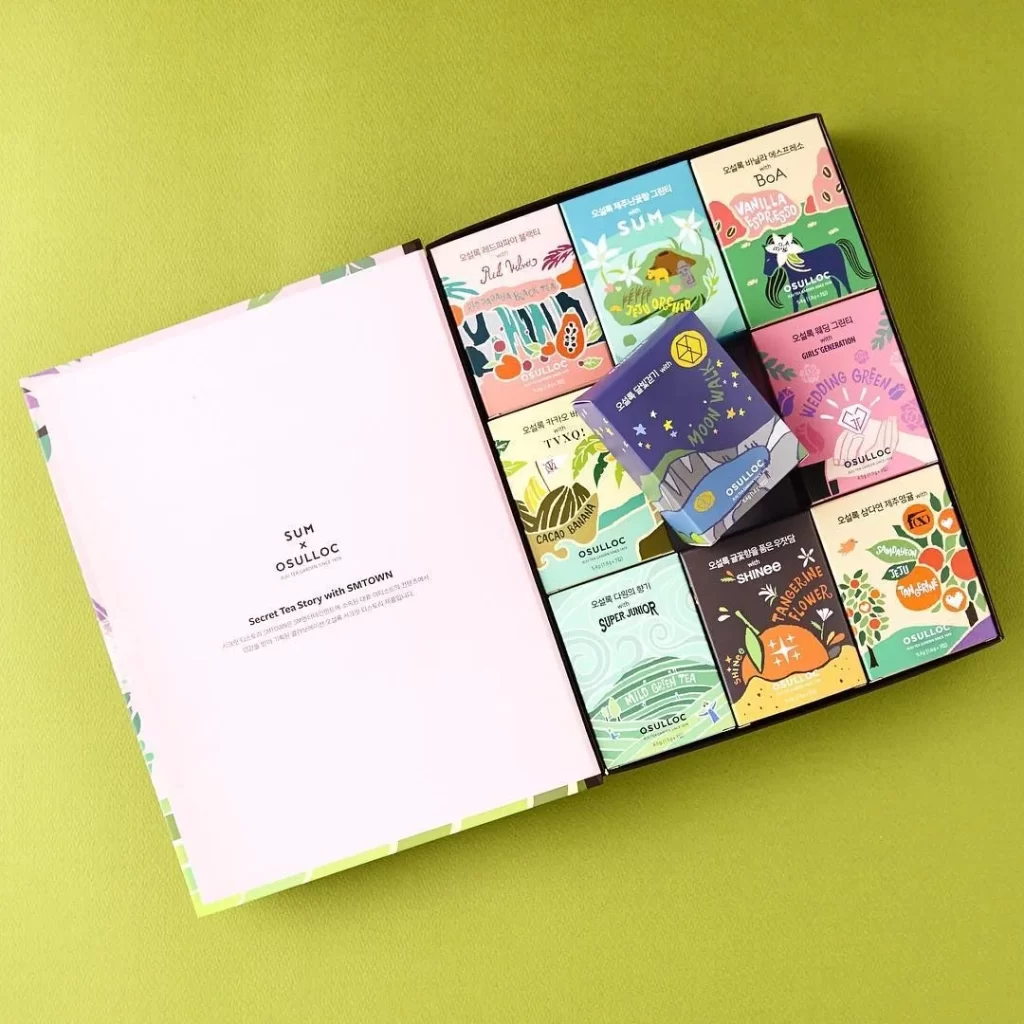Tea Box Colorful Illustration Artistic Design