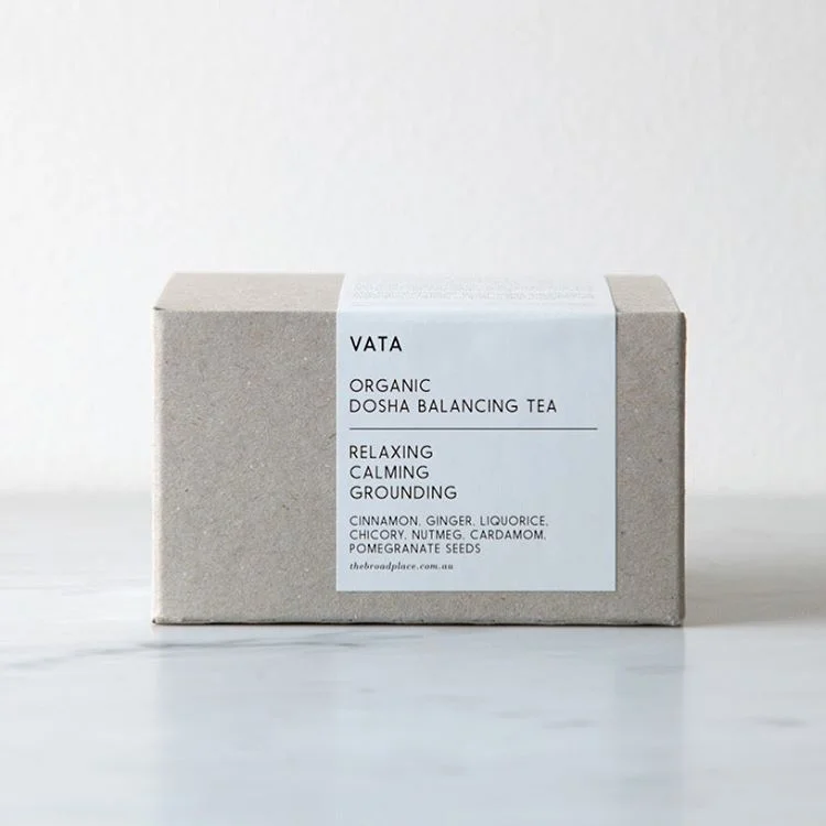 Tea Box Organic Calming Neutral Minimalist Design
