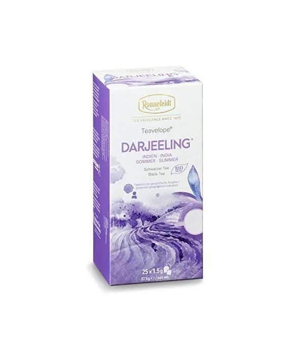 Tea Box Purple White Elegant Minimalist Design