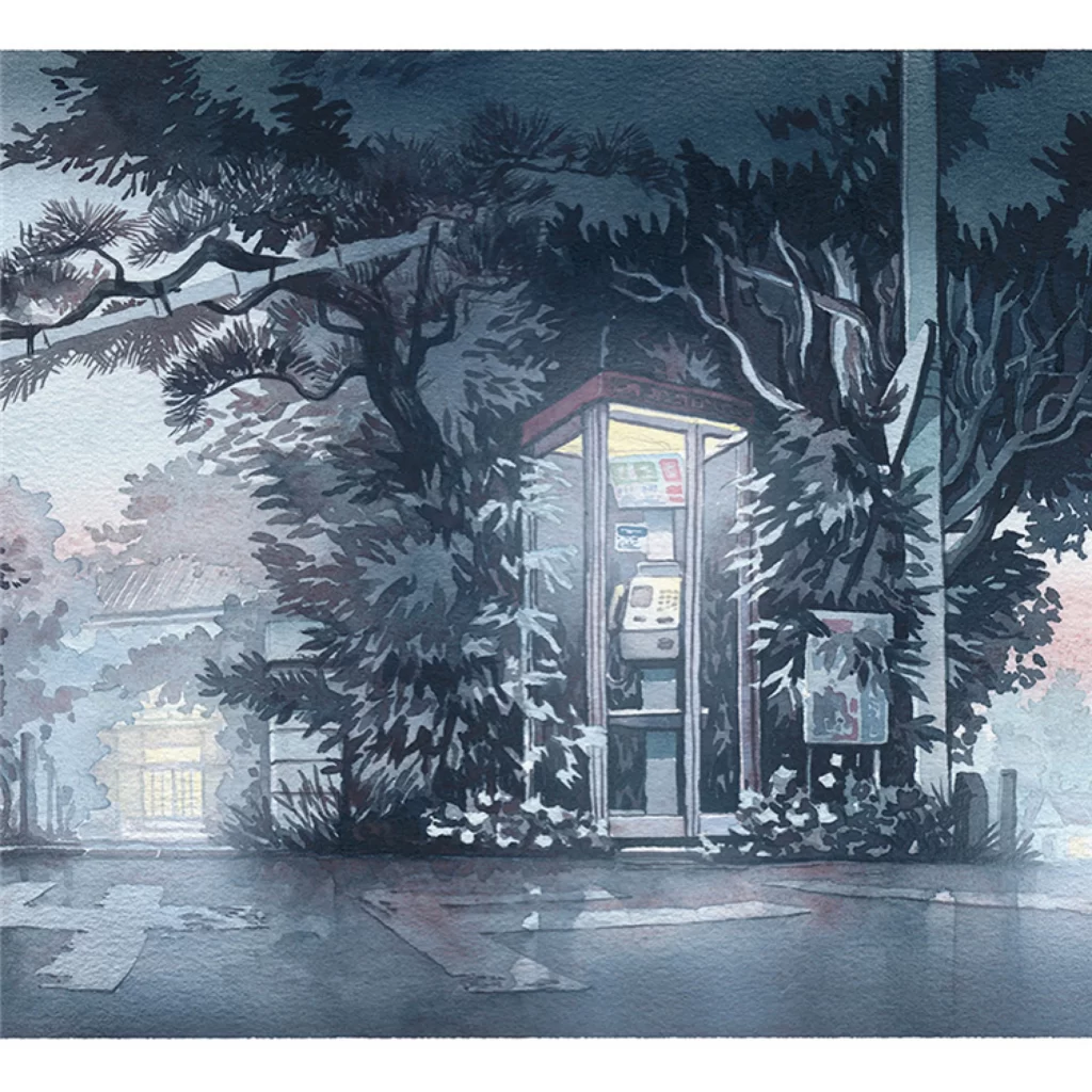 Telephone Booth Trees Urban Nature Mateusz Urbanowicz