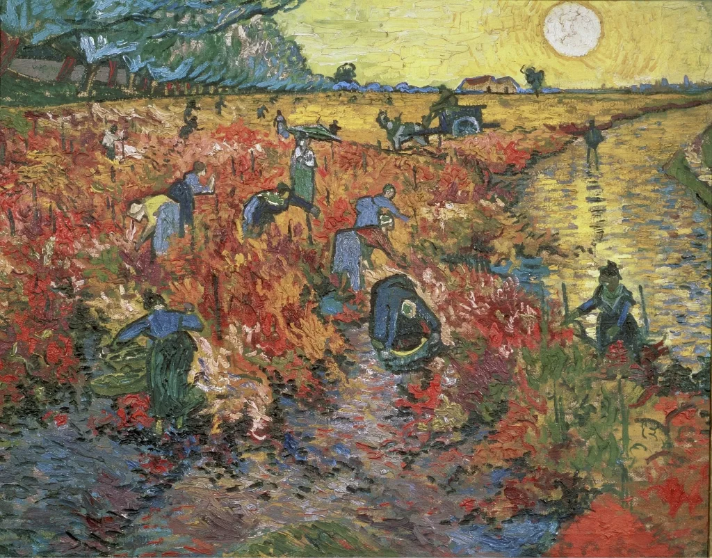 The Red Vineyards in Arles Van Gogh