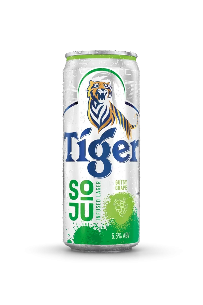 Tiger Beer Grape Flavor Infused Lager 55 ABV