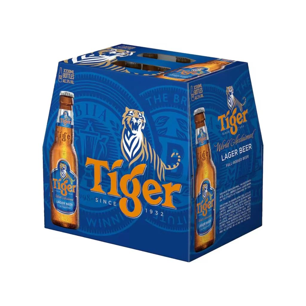 Tiger Beer Packaging Lager Bottles